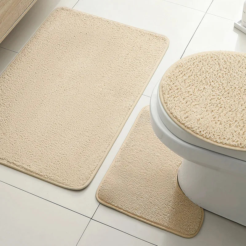 Bathroom carpet 3-piece set soft