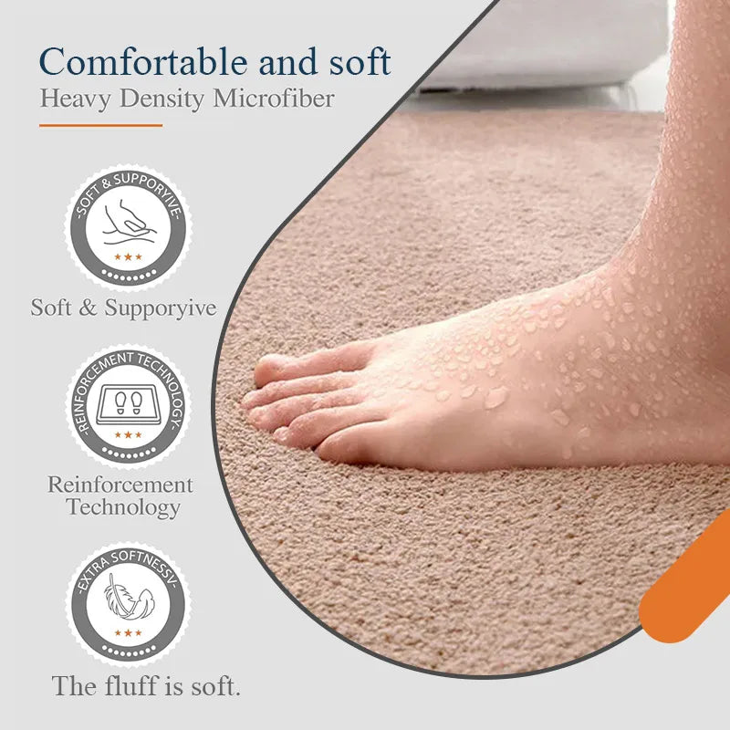 Bathroom carpet 3-piece set soft