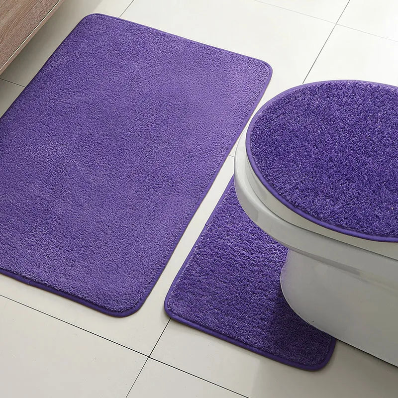 Bathroom carpet 3-piece set soft