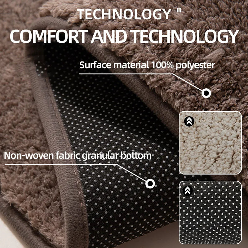 Bathroom carpet 3-piece set soft